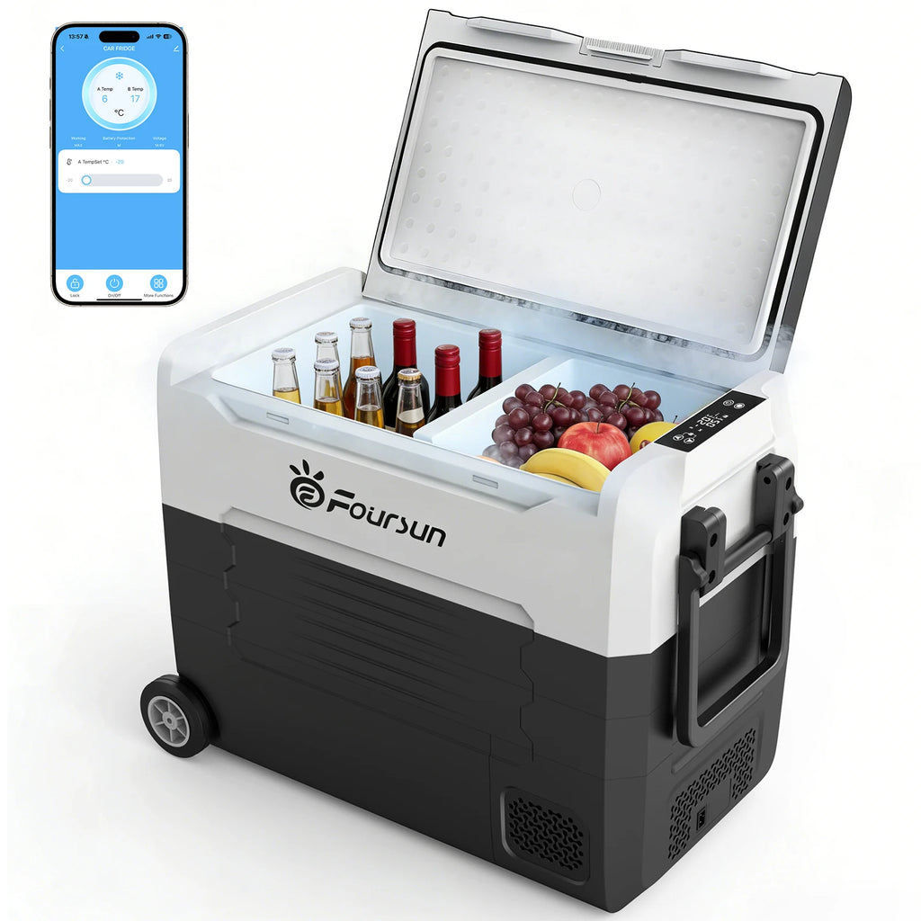 Glacière Électrique Portable Double Zone 35L / 45L / 55L – Refroidissement jusqu'à -20°C