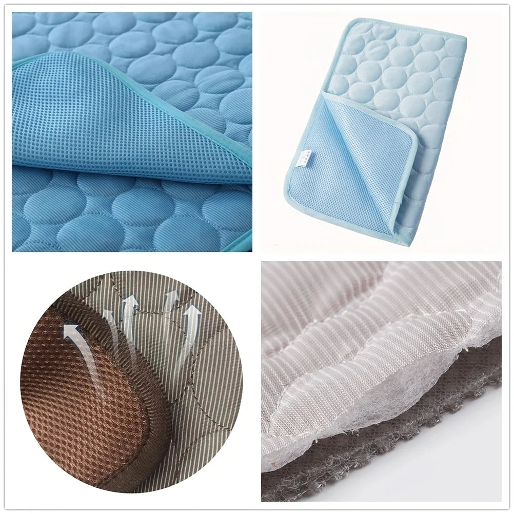 Tapis Rafraîchissant pour Chien & Chat — Tapis de Refroidissement Été, Lavable