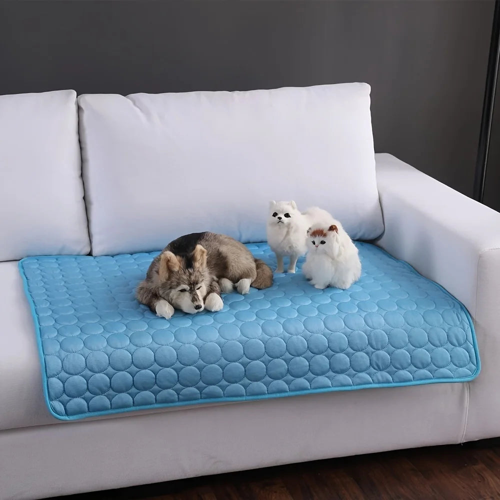 Tapis Rafraîchissant pour Chien & Chat — Tapis de Refroidissement Été, Lavable