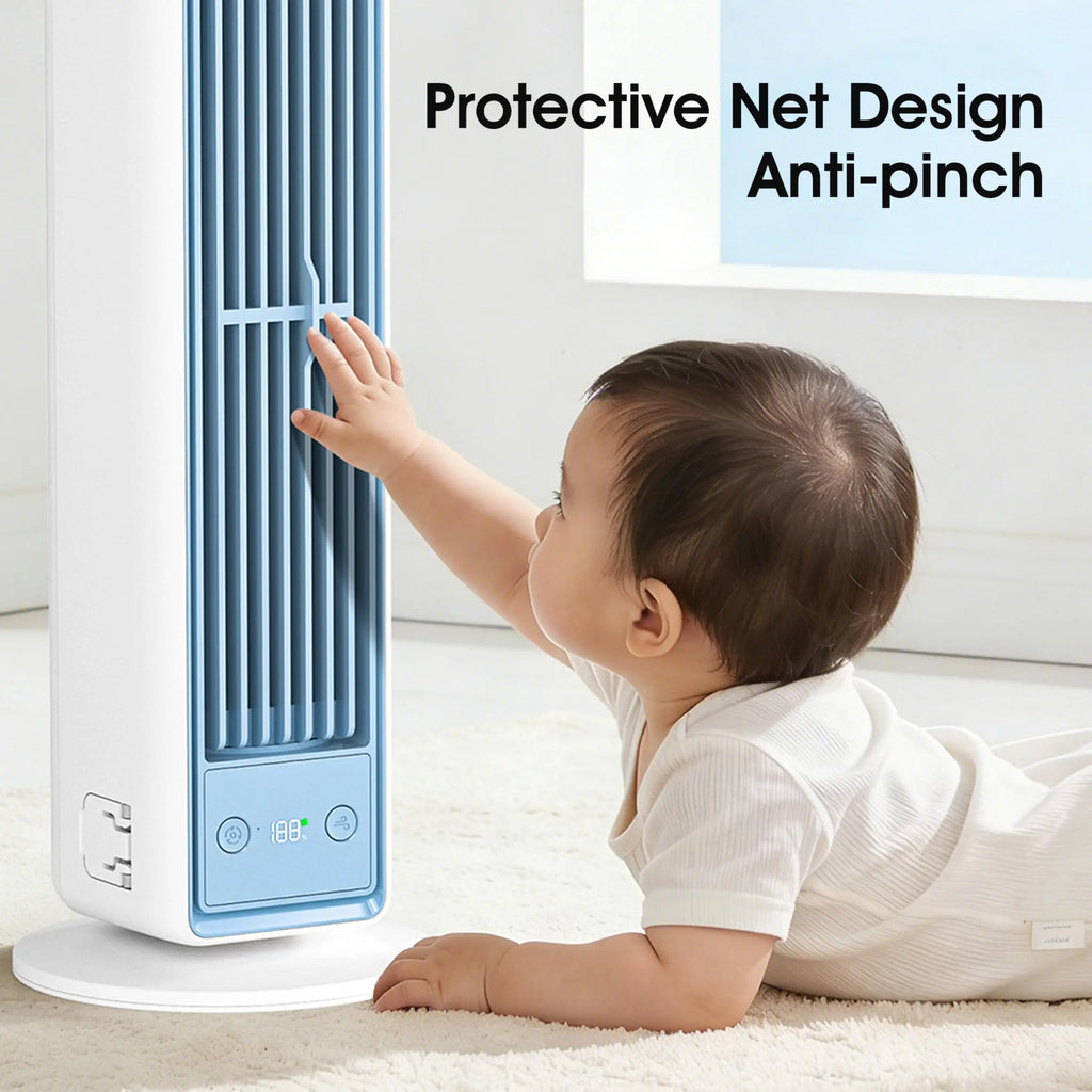 Ventilateur Tour Multi-Directionnel Silencieux – Refroidisseur d'Air Portable Sans Pales